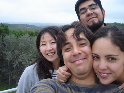 Mirador carretera i10 Rumi, Lalo, Ale y yo en el mirador de la i10